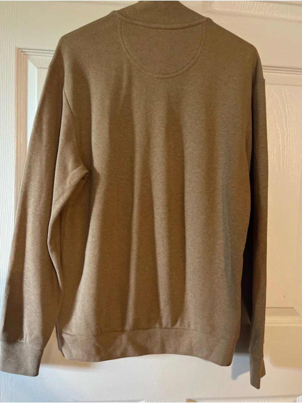 U.S. Polo Assn. Men's Tan Half-Zip Pullover Sweater - Picture 8 of 8